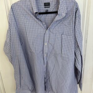 Arrow Men's Blue and White Plaid Shirt